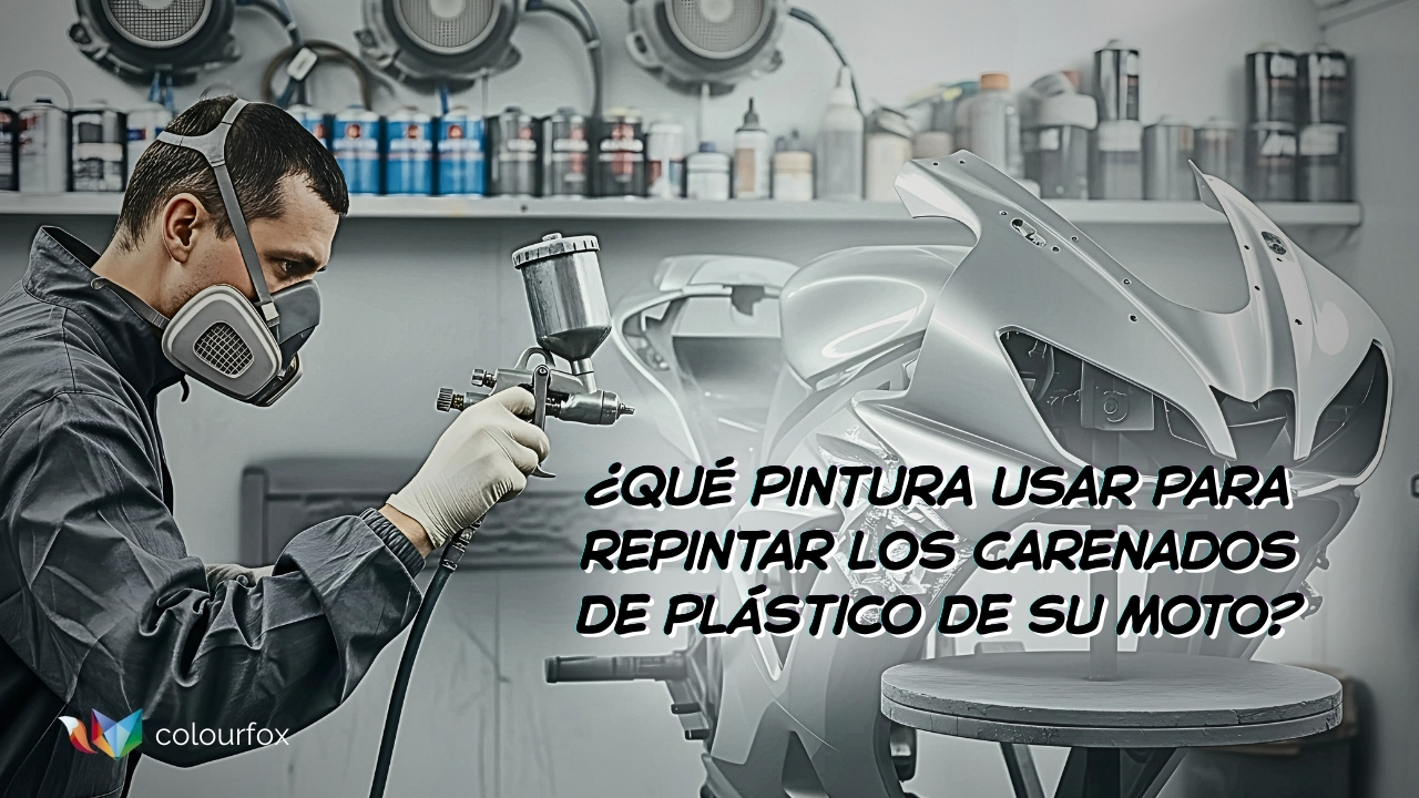 ¿Qué pintura usar para repintar los carenados de plástico de su moto?